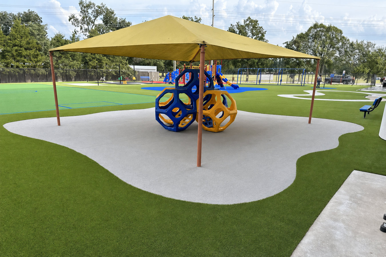 Turf for playgrounds in Mission, TX